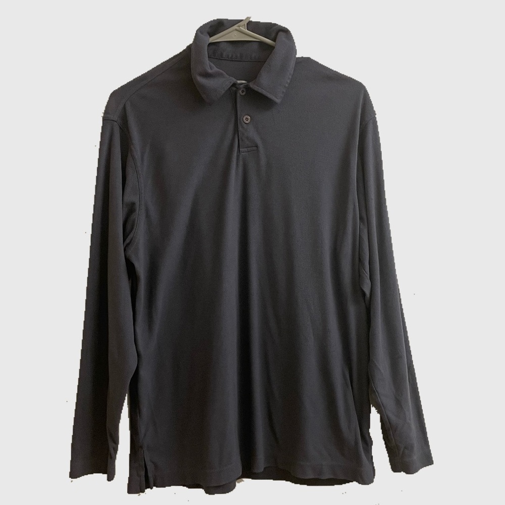 Firethorn Silver Men’s fleece polo shirt grey Sz S